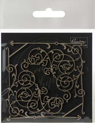 Artdeco Creations Couture Creations Gentlemans Emporium Chipboard 2/Pkg - Filigree Corner