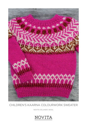 Children’s Kaarna Colourwork Sweater in Novita - 0070004 - Downloadable PDF