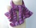 Ruffle Edged Scarf with Flower Scarf Pin