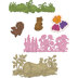 Heartfelt Creations Cut & Emboss Dies - Woodsy Wonderland .75 To 4"