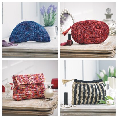 Crocheted Purses & Belts in King Cole Raffia - 4338 - Downloadable PDF