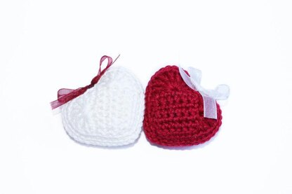 Crochet heart valentine’s, Christmas, christening gift