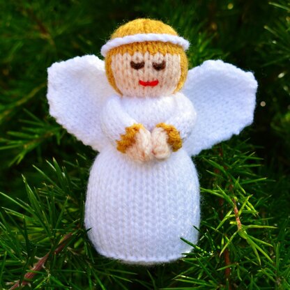 Christmas Angel Doll Knitting Pattern - Toy Knitting Pattern