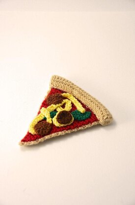 Pizza Crochet Pattern, Pizza Amigurumi