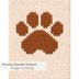 Paw Print Chunky Blanket Pattern: Finger Knitting Tutorial (PDF Pattern)