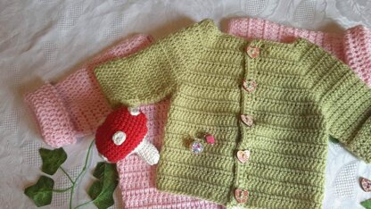 The Olivia Simple Baby Cardigan