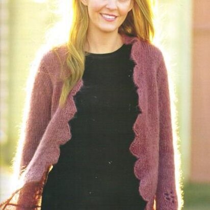 Scallop Lace Edge Cardigan