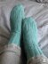 Turquoise Leaf Socks