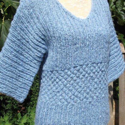 Rib & Trinity Stitch Sweater