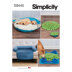 Simplicity Pet Bed in Two Sizes, Chair Cover and Play Mats S9445 - Paper Pattern, Size One size