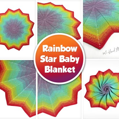 Rainbow Star Baby Blanket