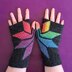 Poinsettia Fingerless Gloves
