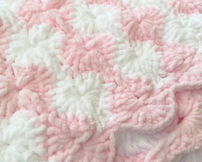 Baby car seat blanket Shell stitch Crochet crib blanket Baby pattern