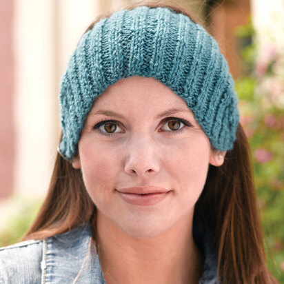 262 Annabelle Head Wrap - Headband Knitting Pattern for Women in Valley Yarns Deerfield