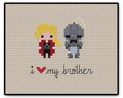 The Elric Brothers Bite Size - PDF Cross Stitch Pattern