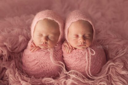 #92 Newborn dainty blossom bonnet