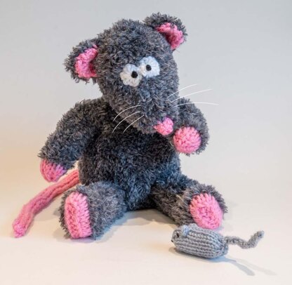 Cute Toys to Knit 4 - Husky dog, bear, rat, owl, woolly mammoth, lamb, cat, mouse