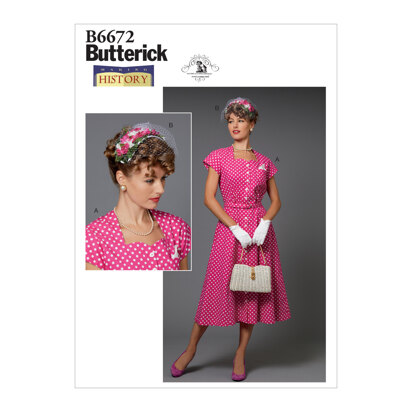 Butterick Misses' Costume and Hat B6672 - Sewing Pattern