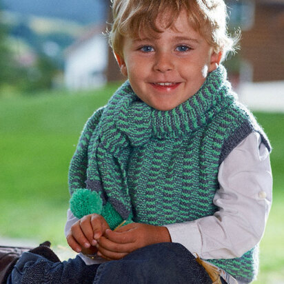 Child’s Slipover and Scarf in Schachenmayr Universa - S6912 - Downloadable PDF