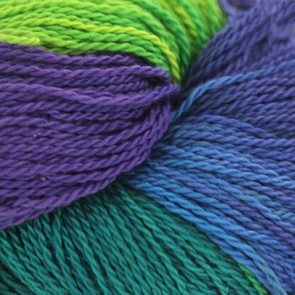 062023-Y-P Great Adirondack, Cotton ribbon yarn, purple/green, 75g skeins,  14 available — FabMo