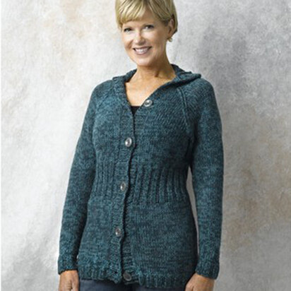 460 Hyannis Cardigan - Knitting Pattern for Women in Valley Yarns Huntington