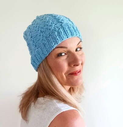 Rustic Twist Cabled Knit Hat