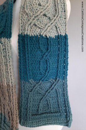 Knotted Cable Scarf