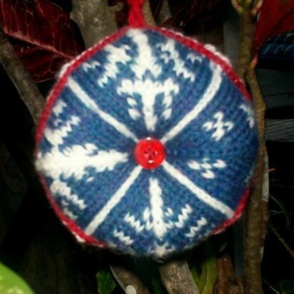 Snowflake Biscornu Ornament