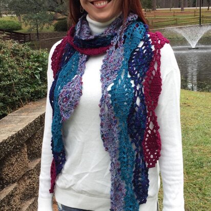 Hooked for Life Quadrant Scarf PDF