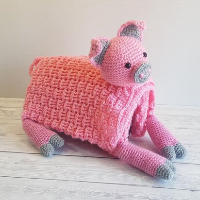 Farm Pig Baby Blanket