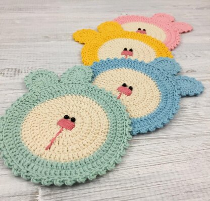 Spring Bunny Coasters