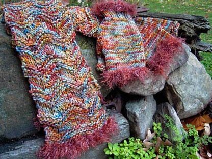 Ragamuffin Scarf and Mitts