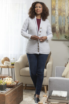 Women's Cafe Cardigan in Universal Yarn Fibra Natura Dona - Downloadable PDF