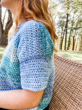 Tidepool Tee Summer Crochet Top Pattern