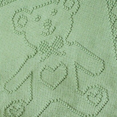 Teddy Bear Portrait Afghan