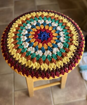 Crochet Stool Cover