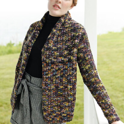 Loquat Jacket in Berroco Borealis - knitting pattern