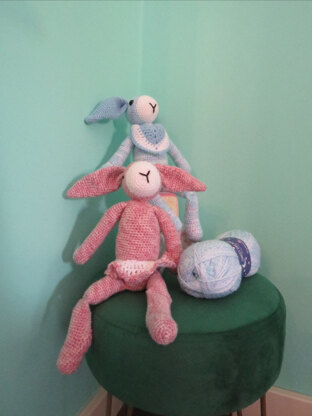 Crochet Bunny in Stylecraft Sweet Dreams DK - F110 - Downloadable PDF