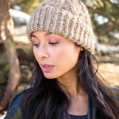 Glynis Hat in Berroco Inca Tweed & Andean Mist - 382-6 - Downloadable PDF