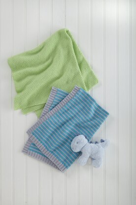 Blankets knitted in King Cole Cherished DK - Accessories - P6002 - Leaflet