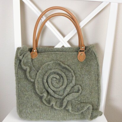 Ruffle Rose Tote