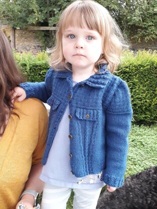 Denim Style Toddler Cardigan