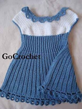 Summer Blues Baby Dress