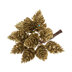 Groves Pinecones: Glitter: 12 x 12 Stems: Gold