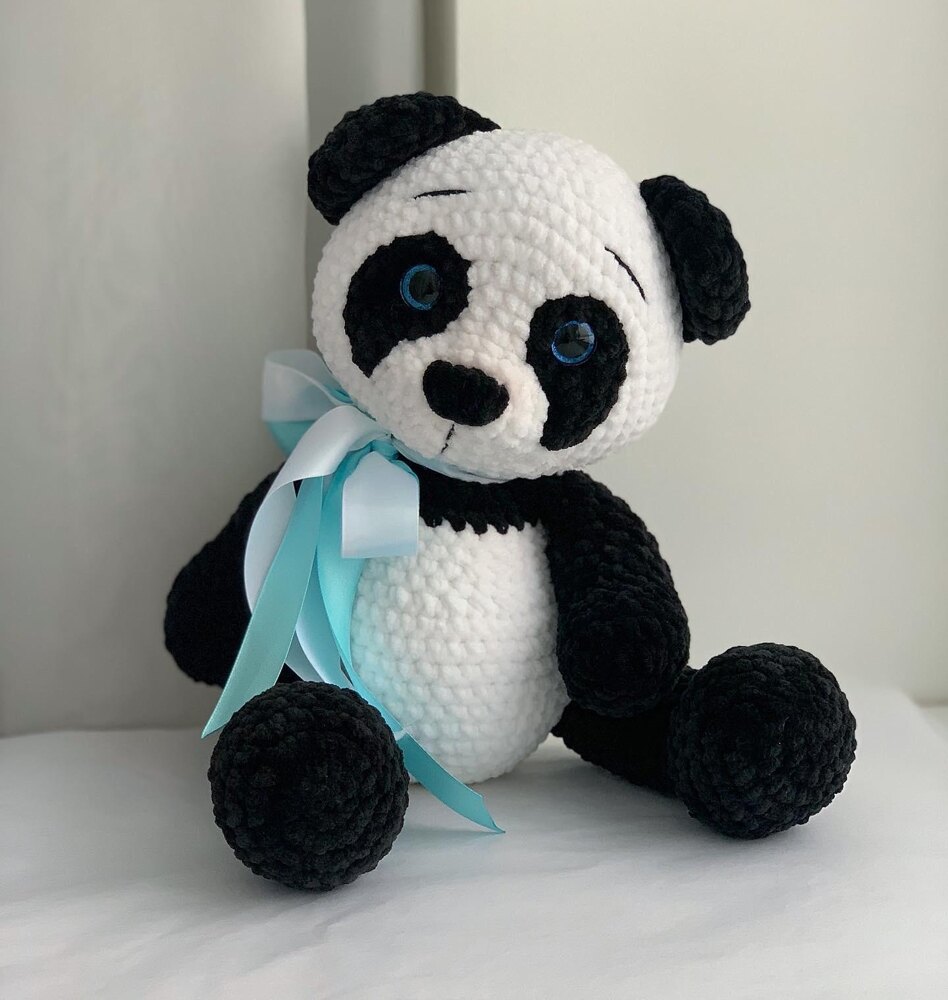 Crochet panda popular plushie