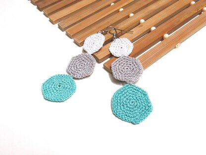 Hexagon earrings