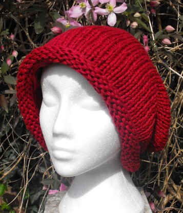 SUPERFAST ROLL BRIM SLOUCH HAT KNITTING PATTERN - MADMONKEYKNITS