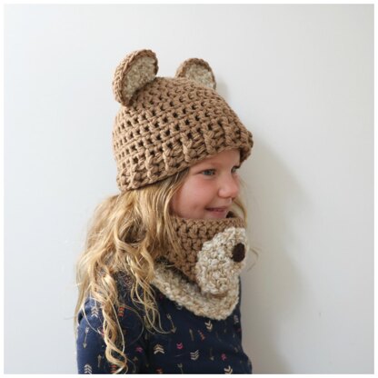 Honey Bear Hat Set