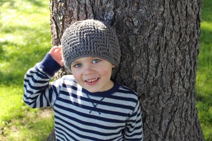 Spiral Herringbone Beanie