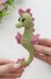 Crochet seahorse pattern, easy crochet amigurumi seahorse